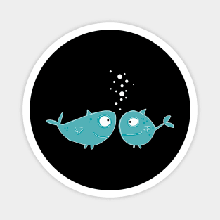 fish couple Magnet